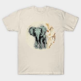 Elephant Vintage Sketched T-Shirt